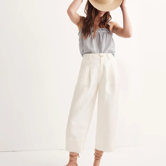 Madewell Cream Ankle Pants - Picture 4 of 4